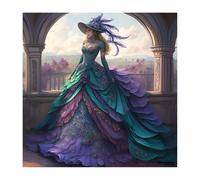 Diamond Painting Manquer 2026 Nouveau Diamond Painting Rétro 45x45cm,Broderie Diamant avec Accessoires Carré Peinture Diamant,5D Artisanat Loisirs Créatifs Adultes pour Cadeaux et Décoration O-822z