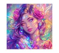 Diamond Painting Manquer 45x45cm 2025 Nouveau Diamond Painting Fleur 5D DIY Carré Broderie Diamant avec Accessoires Activité Manuelle Adulte CréAtifs Peintures Arts Set pour Décoration Murale O-825z