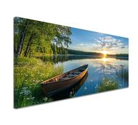 Diamond Painting Mer Diamond Painting Adulte, 5D Peinture Diamant Enfant Canevas Kit Complet Adulte Débutant Ronde Cristal Diamant Art Set pour Décoration Murale Maison Cadeaux 60x120 cm Bateau c-1106