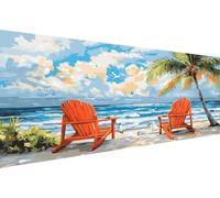 Diamond Painting Mer Diamond Painting Adulte Usine Diamant Paintings Adulte Débutant,5D Broderie Diy Strass Point de Croix Paintings,d'art mosaïque pour Maison DéCoration,Cadeau Femme 60x120cm YZ-863