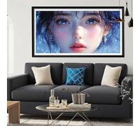 Diamond Painting Mignon Diamond Painting Adulte, Femme Peinture Diamant Débutants, DIY Canevas Kit Broderie Diamant Complet Kit Strass Cristal Paintings pour Decoration Chambre Maison 50x100 CM Y6-165