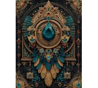 Diamond Painting ModèLe, 5D Diamond Painting Adulte Plume, DIY Activité Manuelle Adulte, 5D Diamant Point de Croix Kits, DIY Peinture Diamant Enfant Kits, Decoration Murale, Cadeau, 60x90cm 4-1239