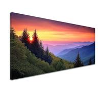 Diamond Painting Montagne Diamond Painting Adulte, 5D Peinture Diamant Enfant Canevas Kit Complet Adulte Débutant Ronde Cristal Diamant Art Set pour Décoration Murale Maison 50x100 cm Nature c-1130