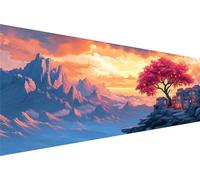Diamond Painting Montagne Diamond Painting Adulte Maisons Kit Broderie Enfant Loisirs CréAtifs Adultes Kit,5D Diy Point Croix Paintings,MosaïQue Pour Maison DéCoration,Cadeau Femme 80x160cm Q1-441