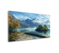 Diamond Painting Montagne Diamond Painting Adulte Oiseau 5D DIY Peinture Diamant Point De Croix Broderie Diamant Kit Complet, Cristal Enfant Art Set, Decoration Chambre, Cadeau Femme 50x60cm W6-191