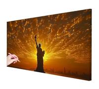 Diamond Painting New York, Diamond Painting Adulte Grand Format 80x40cm, Coucher Soleil Broderie Diamant Kit Complet, 5D DIY Peinture Diamant Adulte Point de Croix Kit Tableau Decoration Murale -2893