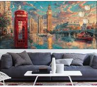 Diamond Painting New York Diamond Painting Enfant Paesaggio Broderie Diamant Débutant DIY Peinture Diamant Adulte Activité Manuelle Cristal Puzzle Perles Point Croix,Cadeau Femme 50x120cm VQ-1143