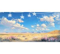 Diamond Painting Nuage Blanc Diamond Painting Adulte Fleur Tableau Diamant Enfant, Strass Cristal Peinture Paintings par Numéros Kit Diamant Point de Croix pour Adultes Murale Décor 70x140cm G6-636