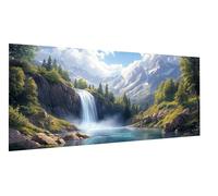 Diamond Painting Nuage blanc Diamond Painting Adulte Montagne Broderie Diamant Grand Format 40x80cm Diament Peinting Kit, Tableau en Perles à Coller, Peinture de Diamant pour Décoration Murale FD-3903