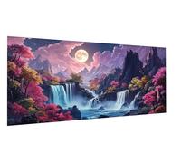 Diamond Painting Nuage blanc Diamond Painting Adulte Rose Broderie Diamant Grand Format 80x160cm Diament Peinting Kit, Tableau en Perles à Coller, Peinture de Diamant pour Décoration Murale FD-3188