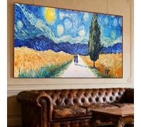 Diamond Painting Nuit Étoilée Diamond Painting Adulte Grand Format 120x70cm Broderie Diamant Couple Peinture Diamant kit Complet Cristal Point de Croix Activité Manuelle, Décoration Maison Gift O-217G