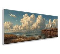 Diamond Painting OcéAn, Ciel Diamond Painting Adulte Grand Format 100X200cm, 5D Broderie Diamant Kit Complet Strass Point de Croix Cristal Art kit Peinture Diamant Decoration Chambre, Cadeau, 198