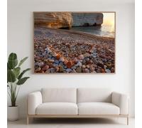 Diamond Painting Océan Diamond Painting Adulte Plage Peinture Diamant Enfant 5D Broderie Diamant Kit Complet,DIY Cristal Point de Croix Loisirs Créatifs pour Decoration Murale Cadeau 30x20 cm F0-836