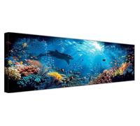 Diamond Painting Océan Diamond Painting Adulte Usine Peinture Diamant Kit Complet XXL 240x80cm, 5D DIY Strass Point de Croix Loisir Creatif Enfant Mosaïque Manuel pour Home Wall Decoration F1-135