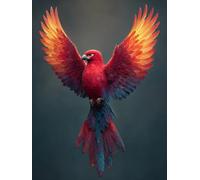 Diamond Painting Oiseau, 5D DIY Diamond Painting Enfant Aile, 5D Carré Diamant Point de Croix Kits, DIY Peinture Diamant Adulte, Loisirs Créatifs Adultes Kits, pour Decoration Maison, 60x90cm 2-2034