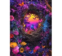 Diamond Painting oiseau Diamond Painting Enfant Papillons Activité Manuelle Adulte Bricolage Enfant Mosaique Loisir Creatif Broderie Diamant Canevas Enfant, Murale Décoration 80x100cm q-638