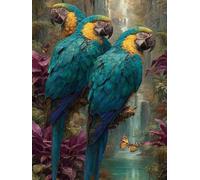 Diamond Painting Oiseau, DIY Diamond Painting Enfant Fleur, DIY Broderie Diamant Adulte Kits, Loisirs Créatifs Adultes, 5D Diamant Point de Croix, Tableau Decoration Murale, Cadeau, 90x120cm 4-1348