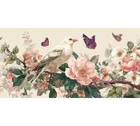 Diamond Painting Oiseaux XXL DIY Diamond Painting Grand Format 50x100cm Adulte Activité Manuelle 5D Papillons Diamant Loisirs Créatifs Broderie Diamant Complet Artisanat Pour Décoration Murale f-781