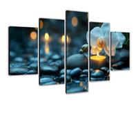 Diamond Painting Orchidée Diamond Painting Adulte Grand Format 5 Pièces 30x50cm Broderie Diamant Paintings Zen Tableau Perle Diamant Loisirs Créatifs Peinture Numero Adulte Pour Cadeau Homme 0m-734