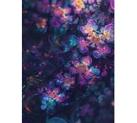 Diamond Painting Orchidée DIY Peinture Diamant Adulte,5D Diamond Art Kit Enfants Complet Strass Cristal Point Croix Broderie Peinture canevas pour Cadeau Femme, Murale Décoration 70x90cm Coloré Z1-313