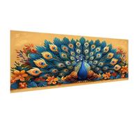 Diamond Painting Paon Diamond Painting Adulte Plume Broderie Diamant Petit Format 60x30cm Bricolage Peinture Diamant Artisanat Strass Point de Croix Paintings pour Decoration Murale Maison X2-119