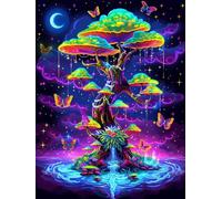 Diamond Painting Papillon, 5D Diamond Painting Adulte RêVe, DIY Full Drill Artisanat Cristal Point de Croix Kits, Broderie Diamant Activite Manuelle Adulte, Décoration Maison Cadeau 100x130cm A-3093