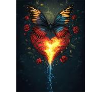 Diamond Painting Papillon, Activité Manuelle Adulte, 60x80cm qw1-144