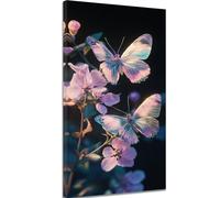 Diamond Painting Papillon Diamond Painting Adulte, 5D Peinture Diamant Enfant Canevas Kit Complet Adulte Débutant Ronde Cristal Diamant Art Set pour Décoration Murale Maison 50x120 cm Paysage c-1250