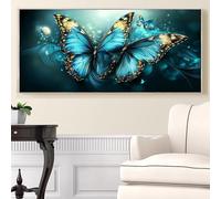 Diamond Painting Papillon Diamond Painting Adulte 5D Rêve Peinture Diamant XXL 60x120cm, DIY Cristal Art Set Point de Croix Activité Manuelle Adulte Kits pour Decoration Maison Murale, Cadeau,Model265
