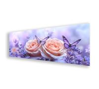 Diamond Painting Papillon Diamond Painting Adulte Grand Format 40x120 cm, Peinture Diamant Adulte Fleur Broderie Diamant, DIY Strass Point de Croix Art pour Decoration Murale, Cadeau Femme K0-946