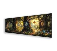 Diamond Painting Papillon Diamond Painting Adulte Grand Format 90x270 cm, Peinture Diamant Adulte Forêt Broderie Diamant, DIY Strass Point de Croix Art pour Decoration Murale, Cadeau Femme K0-544