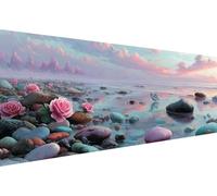 Diamond Painting Papillon Diamond Painting Adulte Plage Diamant Paintings Adulte Débutant,5D Diy Strass Point de Croix Paintings,d'art mosaïque pour Maison DéCoration, Cadeau Femme 60x120cm YZ-361