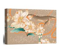 Diamond Painting par Numéros Kits Baleines Fleurs,5D DIY Diamant Peinture Complet Cristal Strass Broderie Point de Croix Mosaïque Toile Art Crafts salon chambre décor murale Square Drill 100x120cm