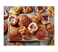 Diamond Painting par Numéros Kits Gâteau Thé,5D DIY Diamant Peinture Complet Cristal Strass Broderie Point de Croix Mosaïque Toile Art Crafts salon chambre décor murale cadeau Square Drill 70x90cm