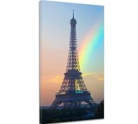 Diamond Painting Paris Diamond Painting Adulte, 5D Peinture Diamant Enfant Canevas Kit Complet Adulte Débutant Ronde Cristal Diamant Art Set pour Décoration Murale Maison Cadeaux 80x160 cm Tour c-265
