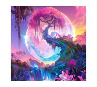 Diamond Painting Paysage 65x65cm 2025 Nouveau Diamond Painting Arbre De La Vie 5D Carré Broderie Diamant avec Accessoires Activité Manuelle Adulte CréAtifs Peintures Arts Set pour Décoration O-547z