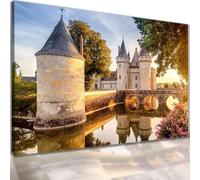 Diamond Painting Paysage de château, Grand Format 50x100cm Peinture Diamant Adulte kit Complet, 5D Bricolage Diamond Pasted Painting Point de Croix Strass Broderie Craft pour Home Décor Murale H-100