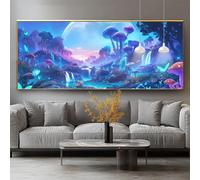 Diamond Painting Paysage Diamond Painting Adulte Grand Format 40x60cm Peinture Diamant Kit Broderie Champignon DIY 5D Perle Diamant a Coller Mosaïque Strass Gemmes Maison Décoration Cadeau 0-sy1069