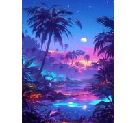 Diamond Painting Paysage Diamond Painting Enfant 40x60cm 2026 Peinture Diamant Océan Broderie Diamant kit Complet,Bricolage Cristal Art Puzzle,Maison Murale Décoration Oisirs Créatifs Adultes Wjj-458