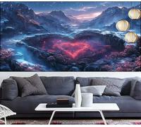 Diamond Painting Paysage Diamond Painting Grand Format 70x200cm Peinture Diamant Adulte Cœur Broderie Diamant Strass Point de Croix Peinture,Bricolage Mosaique Puzzle Artisanat kits,Décor Gifts LT-916