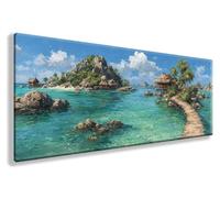 Diamond Painting Paysage, OcéAn Diamond Painting Adulte Grand Format 90X180cm, 5D Broderie Diamant Kit Complet Strass Point de Croix Cristal Art kit, Peinture Diamant pour Decoration Chambre, Model142