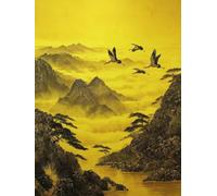 Diamond Painting paysage oiseau, Diamond Painting Adulte Enfant, DIY Peinture Diamant 100x135 cm, 5d Complet Diamant Kit, Strass Point de Croix Cristal Art pour Murale Décoration Femmes Cadeaux 0b-174