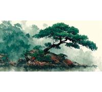 Diamond Painting Paysage, Paysage Diamond Painting Adulte Grand Format, DIY Activité Manuelle Adulte, Mosaique Loisir Creatif Crystal Art CréAtifs Peinture, Décorations, Cadeau 200x100cm - SW2511I86