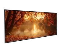 Diamond Painting Paysage Peinture Diamant Adulte Feuilles 5D Diamond-Painting Complet Diamant Strass Point de Croix Cristal Painting pour Décoration Murale Maison, Cadeau Femme 70x140cm PJY9 Z-P