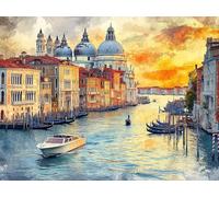 Diamond Painting Paysage Peinture Diamant Ville Diamond Painting Adulte, 5D DIY Broderie Diamant Point de Croix Loisirs Créatifs Adultes Artisanat Kit pour Decoration Chambre 60x80cm, Model 1015