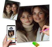 Diamond Painting Personnalisé 20x30cm Diamond Painting Adulte, 5D Full Drill Broderie Diamant Paintings Kit Complet, DIY Poster Personnalisé Diamond-Paintings Per Decoration Maison, Cadeau Femme m-109