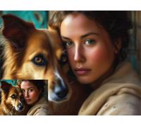 Diamond Painting Personnalisé - Custom 5D DIY Kits de Broderie Diamant, Kit de Peinture Diamant 5D Personnaliser pour Adultes, Diamond Painting Personnalisé Photo, Décoration Cadeaux 50X70cm K-103