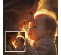 Diamond Painting Personnalisé Photo 20x20cm, DIY 5D Diamant Painting Personnaliser, Custom Diamant Peinture Full Drill, Personnalisée par Numero Adulte/Enfant Cadeaux Artisanat Loisirs Créatifs H-77