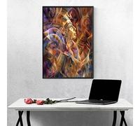 Diamond Painting Pharaon, Diamond Painting Adulte Jaune, Peinture Diamant Activité Manuelle Adulte, Peinture Diamant Cristal Broderie Point de Croix Kits, pour Décoration Cadeau （70x95cm） PJY9 S-F