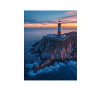 Diamond Painting Phare Strass Peinture Numero Adulte Petite île Cristal Art Canevas Kit Complet Adulte 80x60cm, Full Drill Kit Broderie Peinture Diamant pour Decoration Maison Cadeau Femme 258-1728